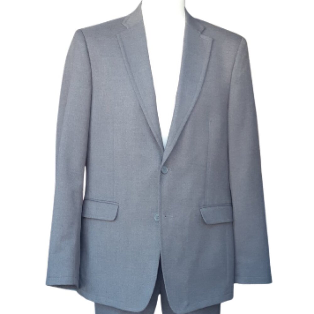 Mexx 2 Piece Casual Suit SZ 42 Men's Solid Gray